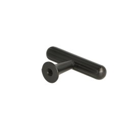 Linjeret T-Bar "Oria" - Sort - 50mm