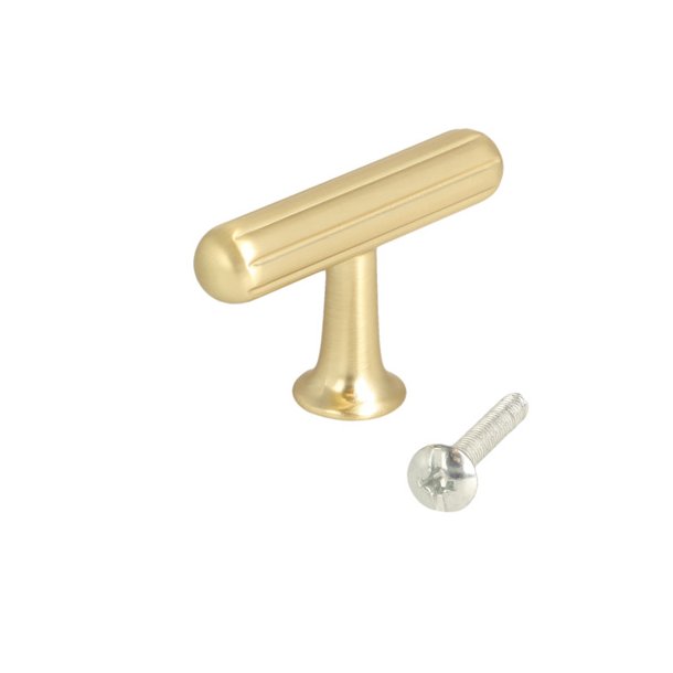 Riflet T-Bar "Oria" - B�rstet Messing- 50mm