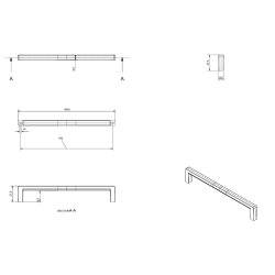 Greb "Primo" - B�rstet St�l Look - cc 160mm