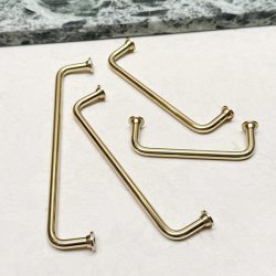 Greb "Diana" - Poleret Messing uden Lak - cc 128mm