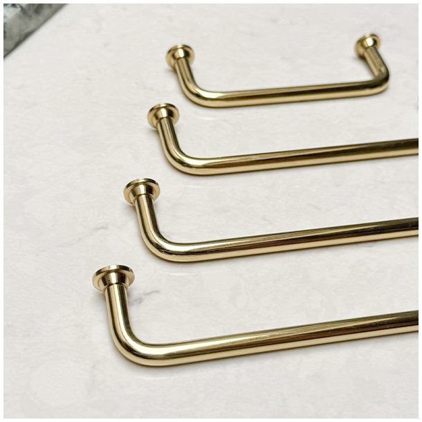 Greb "Diana" - Poleret Messing med Lak - cc 224mm