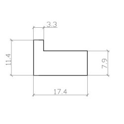 Greb "Appia" - Aluminium  - cc 128mm
