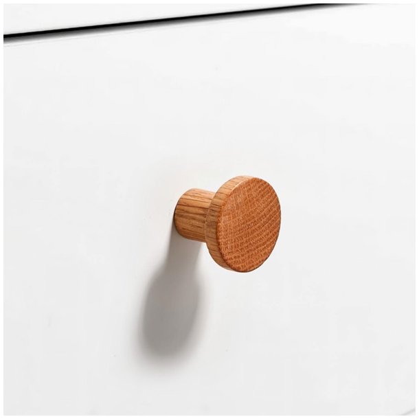 Mbelknop/knage "Kite" - Lakeret Eg - 33mm
