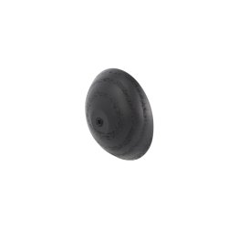 Mbelknop "Quail" - Sortbejdset Eg - 64mm