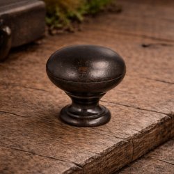 M�belknop "Lyra" �25mm- Bronzeret