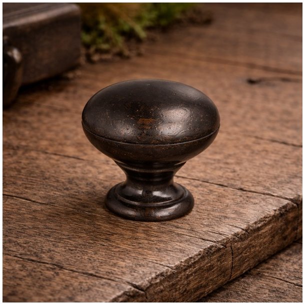 M�belknop "Lyra" �25mm- Bronzeret