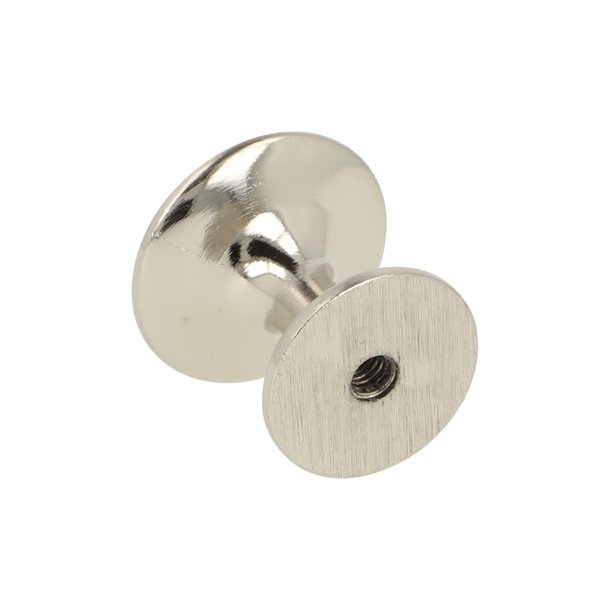 Mbelknop "Pax" 24mm - Rustfri Stl Look