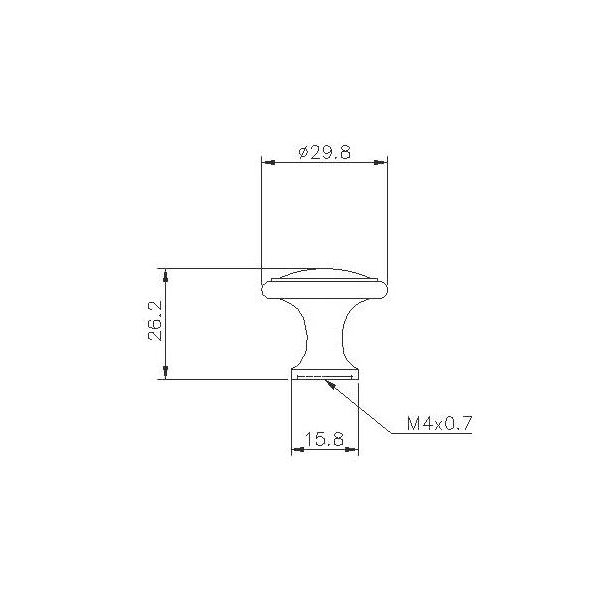 Mbelknop "Sertor" 30mm - Bronze Look