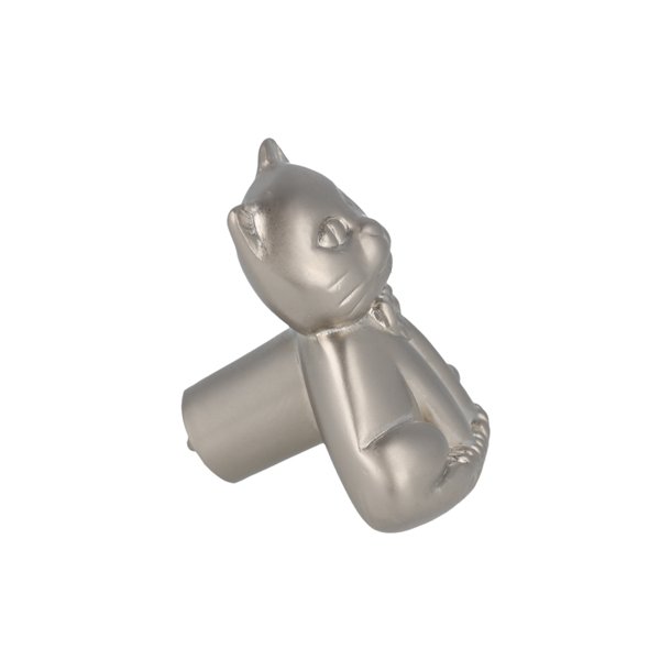 Mbelknop "Kat" 32,7x22,6mm - Mat Forniklet