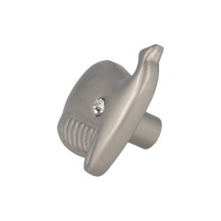 Mbelknop "Hval" 31,8x20,8mm - Mat Forniklet
