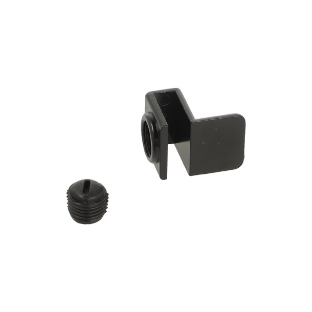 Greb "Tora" til 4-6mm Glas - uden Hulboring - Sort