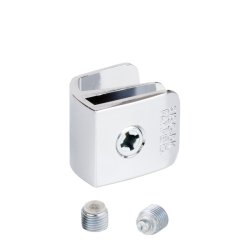 Greb "Sigyn" til 4-6mm Glas - uden Hulboring - Forkromet