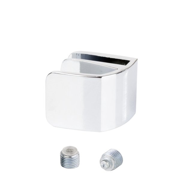 Greb "Sigyn" til 4-6mm Glas - uden Hulboring - Forkromet