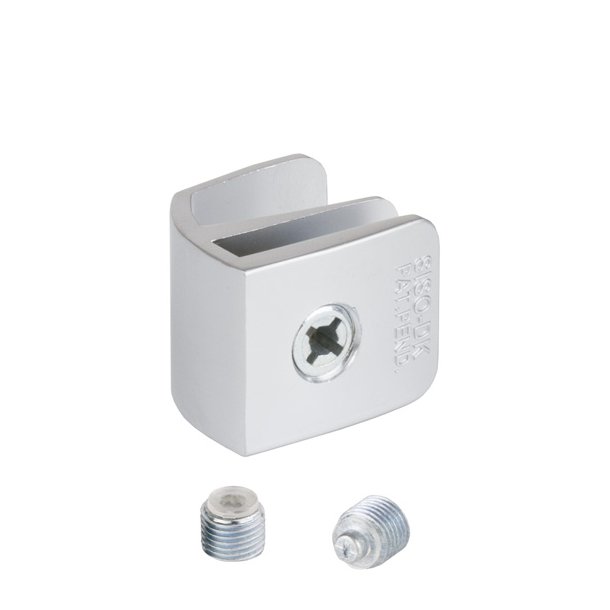 Greb "Sigyn" til 4-6mm Glas - uden Hulboring - Alu Look