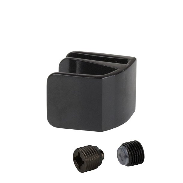 Greb "Sigyn" til 4-6mm Glas - uden Hulboring - Sort