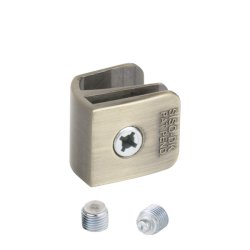 Greb "Sigyn" til 4-6mm Glas - uden Hulboring - Forkromet