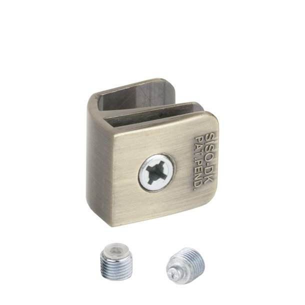 Greb "Sigyn" til 4-6mm Glas - uden Hulboring - Forkromet