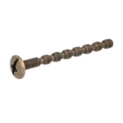 Grebsskrue M4x45mm - 7 Afklip - Bronzeret
