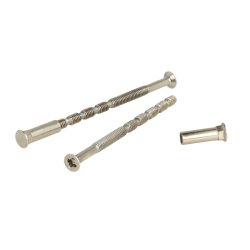 Kn�kskrues�t M4x65mm, med M�trikker - Elforzinket