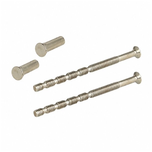Kn�kskrues�t M4x65mm, med M�trikker - Elforzinket