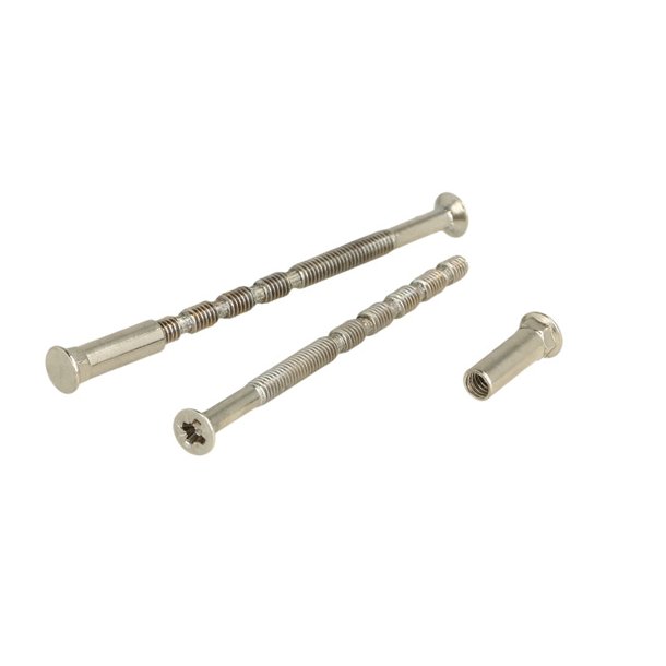 Kn�kskrues�t M4x65mm, med M�trikker - Elforzinket