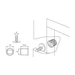 Magnetls Brun - med 2Kg Holdekraft