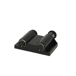 Tryk-bnebeslag med Magnet - Dobbelt - Sort