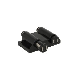 Tryk-bnebeslag med Magnet - Dobbelt - Sort