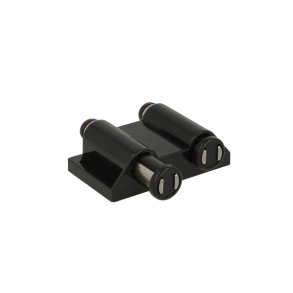 Tryk-bnebeslag med Magnet - Dobbelt - Sort