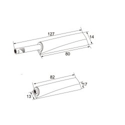 Tryk-�bnebeslag "Sense" med Magnet - Gr�