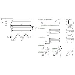 Tryk-bnebeslag med Bumper - Hvid