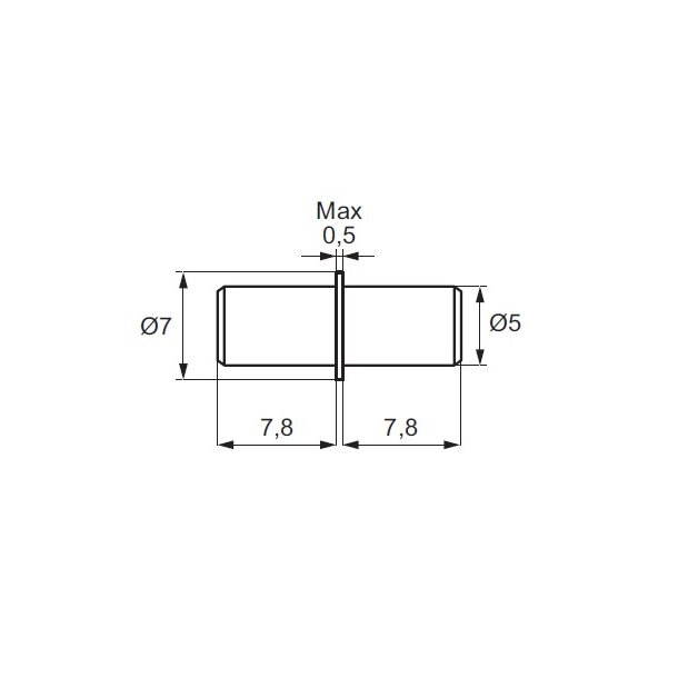 Hyldebrer Duplo - Messing - 5mm