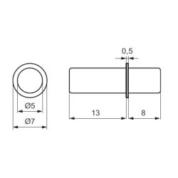 Hyldebrer Duplo, Lang - Elforzinket - 5mm