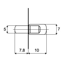 Glashyldeholder m/Transparent Hylster - Forniklet