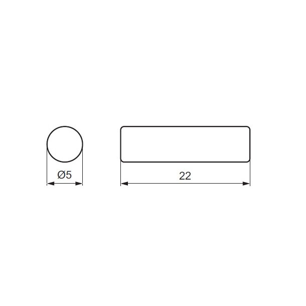 Hyldeb�rer Duplo, Lang - Forzinket - �5mm