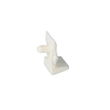 Glashyldeholder 5mm Glastykkelse - Hvid Plast