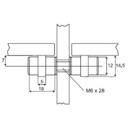 Glashyldebrer Dobbelt - Forniklet Stl
