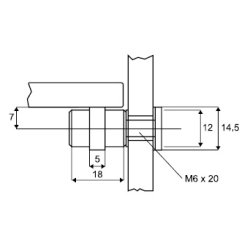 Glashyldebrer Enkelt - Forniklet Messing