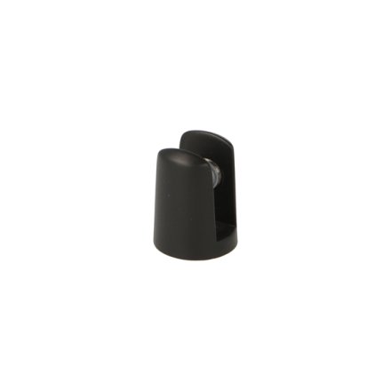 Glashyldeholder 4-6mm Glastykkelse - Sort Finish
