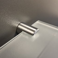 Glashyldeholder 6-10mm Glastykkelse - Mat Finish