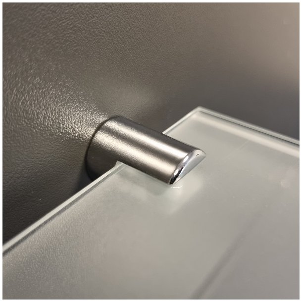 Glashyldeholder 6-10mm Glastykkelse - Mat Finish
