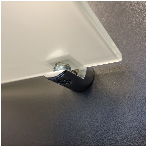 Glashyldeholder 6-10mm Glastykkelse - Mat Finish