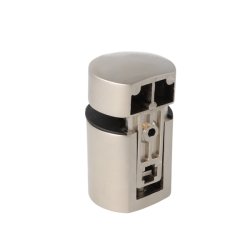 Glashyldeholder 4-24mm Glastykkelse - Mat Nikkel