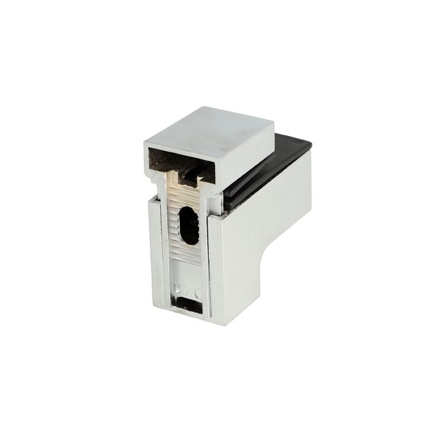 Glashyldeholder 4-19mm Glastykkelse - Aluminium Finish