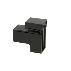 Glashyldeholder 4-19mm Glastykkelse - Sort Finish