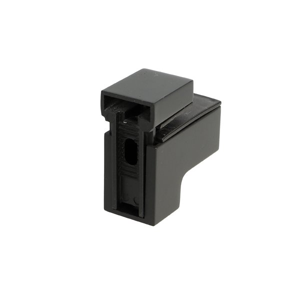 Glashyldeholder 4-19mm Glastykkelse - Sort Finish