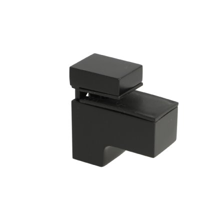 Glashyldeholder 4-19mm Glastykkelse - Sort Finish