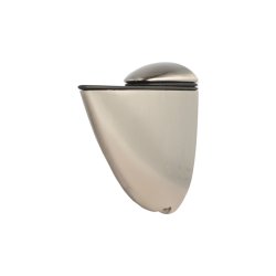 Glashyldeholder 4-19mm Glastykkelse - Rustfri Stl Look