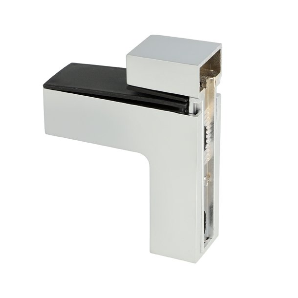 Glashyldeholder 4-40mm Glastykkelse - Aluminium Finish