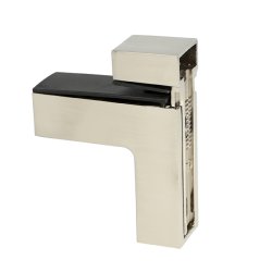 Glashyldeholder 4-40mm Glastykkelse - Rustfri Stl Look